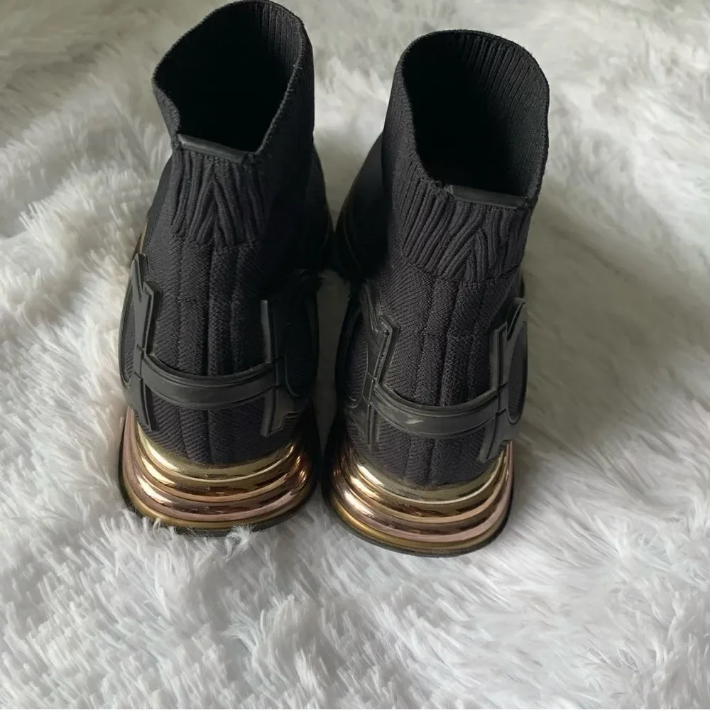 FERRAGAMO BLACK SNEAKERS